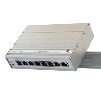 Ethernet Switch 4x Gigabit PoE and 4 x Gigabit - DIN rail mount