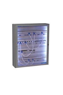 Aluminium enclosure with transparant door 