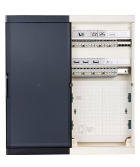 Connect Pro F/FTP or S/TP CAT6 + COAX Home Cabinet - 6 rooms - BE  (ABI-HP3124S23-1406)