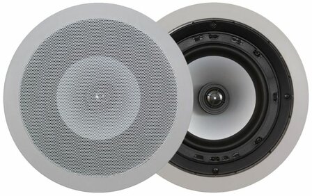  In-Wall/Ceiling round speaker - 6,5&quot; - 2way