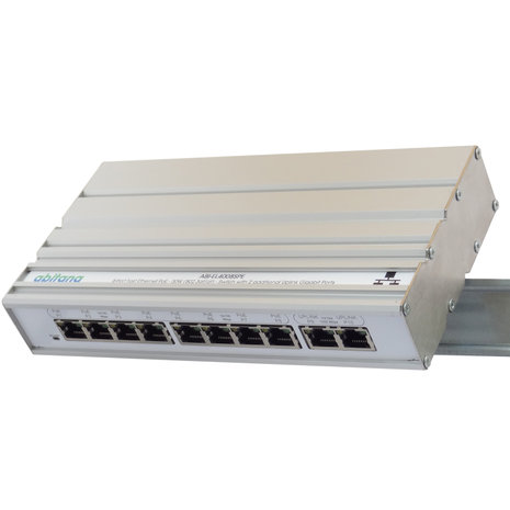 Ethernet Switch 8x 10/100Mbps PoE+