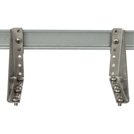 DIN-rail 2HU brackets with clip