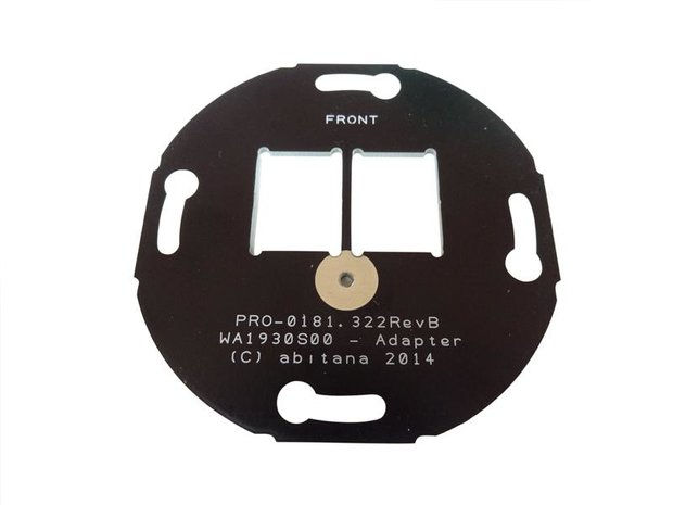 Double wall outlet mounting plate