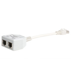 Shielded link splitter RJ45 plug to 2x RJ45 jack - Tel + Tel  (ABI-AP1002S05)