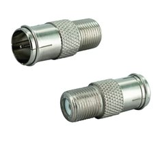 F male - F female coaxial slide-on adapter (5 pcs) (ABI-AX1021S00-5)