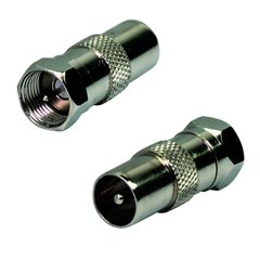 F male - IEC male coaxial adapter  (5 pcs) (ABI-AX1023S00-5)