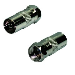 F male - IEC female coaxial adapter  (5 pcs) (ABI-AX1024S00-5)
