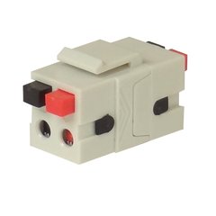 Speaker & HomeControl Terminal - red + black - 3mm² - keystone  (ABI-CS3022S00)