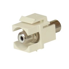 RCA female to RCA female white ring coupler - keystone (ABI-CX1024S00)