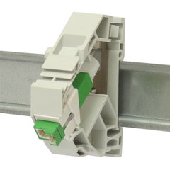 E2000 to E2000 Simplex singlemode coupler - DIN-rail keystone  (ABI-DC1013SSM)