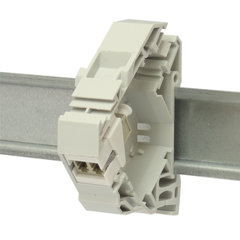 LC to LC Duplex  singlemode coupler - DIN-rail keystone (ABI-DC1014SSM)