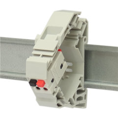 Luidspreker / Domotica aansluitklem - rood + zwart - 3mm² - DIN-rail keystone  (ABI-DC3022S00) Luidspreker / Domotica aansluitklem - rood + zwart - 3mm² - DIN-rail keystone  (ABI-DC3022S00)