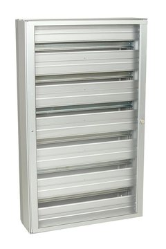 Xcel pro+ Aluminium cabinet with transparant door - 6 DIN-rails - 186 positions (ABI-HE3060S06)