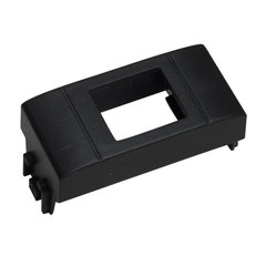 Wall outlet adapter compatible with Ticino Living Intl - black - 5pcs (ABI-WA2200S00-5)