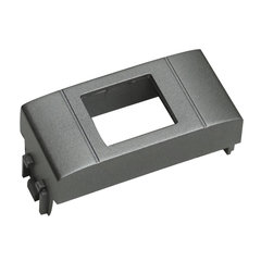 Wall outlet adapter compatible with Ticino Light Tech - silver - 5pcs (ABI-WA2230S00-5)