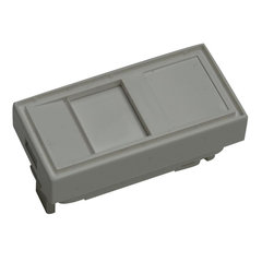 Wall outlet adapter compatible half mosaic - white - 5pcs (ABI-WA2300S00-5)